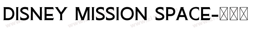 Disney Mission Space字体转换